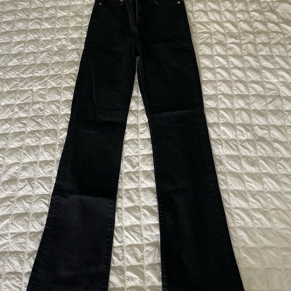 Lovers & Friends black ultra high rise slim boot denim - Picture 5 of 14